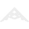 Ekena Millwork Pitch Robin Architectural Grade PVC Gable Pediment, 48"W x 24"H x 1"P (12/12) GPP048X024X100ROB - alternate 5